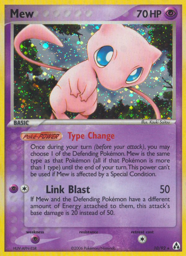 Mew (10/92) [EX: Legend Maker] | Jomio and Rueliete's Cards and Comics