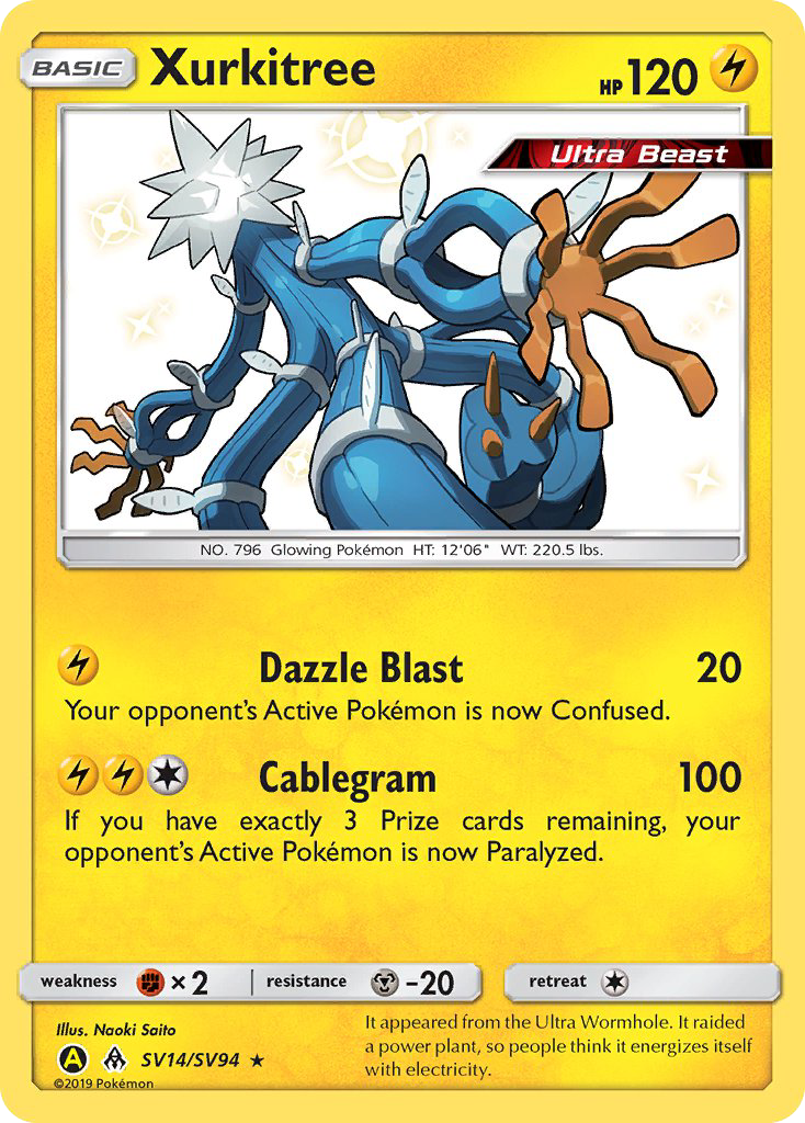Xurkitree (SV14/SV94) [Sun & Moon: Hidden Fates - Shiny Vault] | Jomio and Rueliete's Cards and Comics