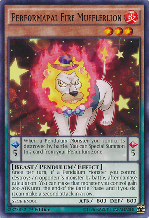 Performapal Fire Mufflerlion [SECE-EN001] Common | Jomio and Rueliete's Cards and Comics