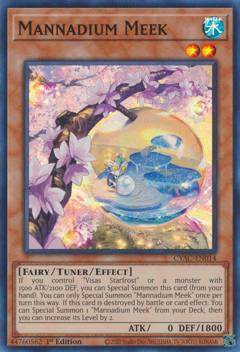Mannadium Meek [CYAC-EN014] Super Rare | Jomio and Rueliete's Cards and Comics
