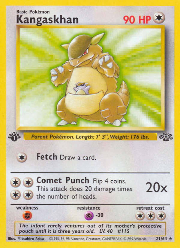 Kangaskhan (21/64) [Jungle 1st Edition] | Jomio and Rueliete's Cards and Comics
