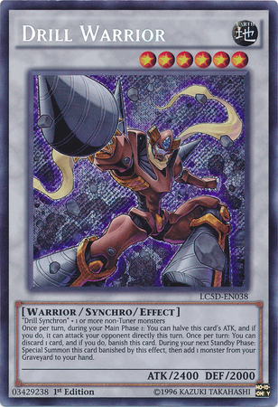 Drill Warrior [LC5D-EN038] Secret Rare | Jomio and Rueliete's Cards and Comics