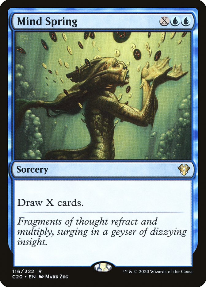 Mind Spring [Commander 2020] | Jomio and Rueliete's Cards and Comics