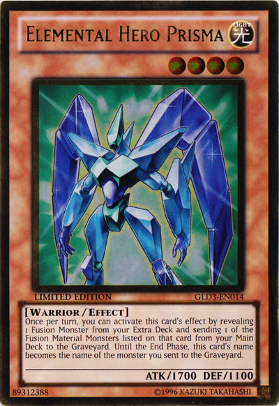 Elemental Hero Prisma [GLD3-EN014] Gold Rare | Jomio and Rueliete's Cards and Comics