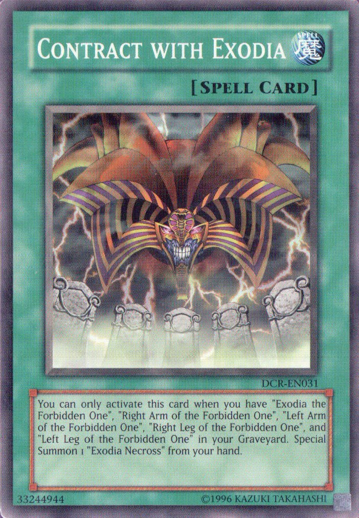 Contract with Exodia [DCR-EN031] Common | Jomio and Rueliete's Cards and Comics