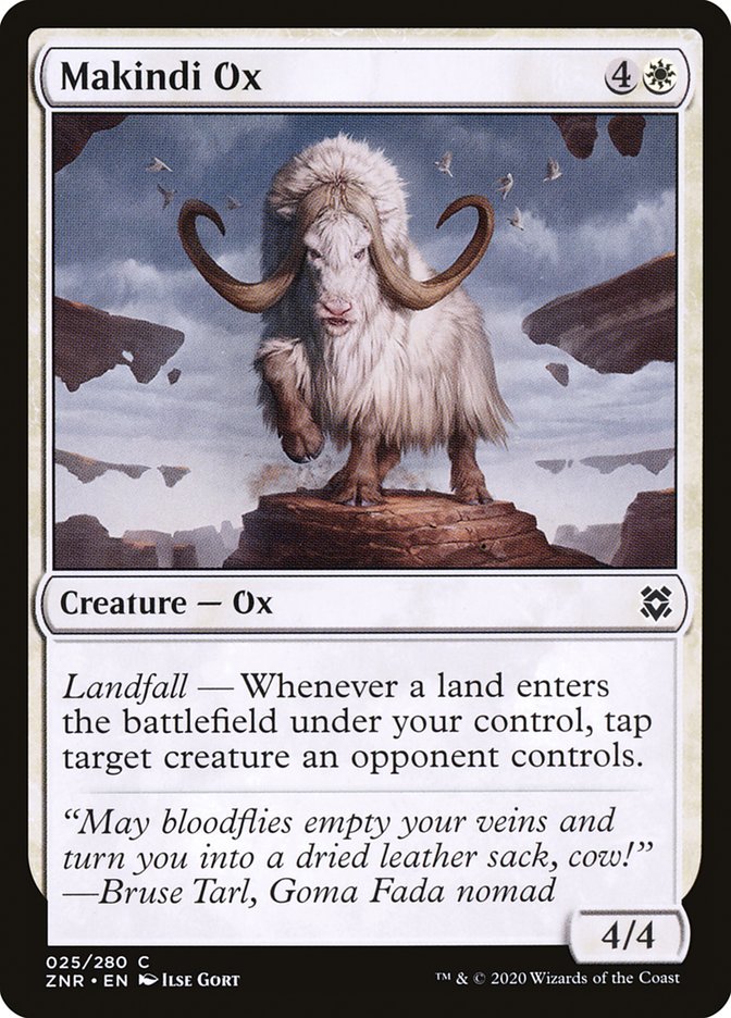 Makindi Ox [Zendikar Rising] | Jomio and Rueliete's Cards and Comics