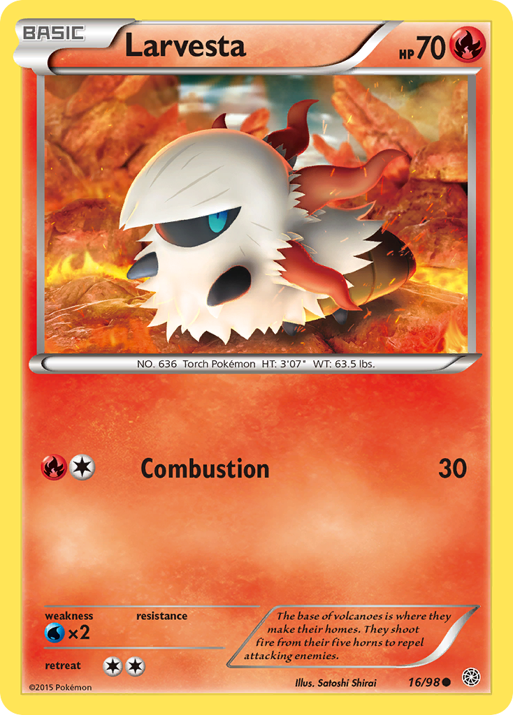 Larvesta (16/98) [XY: Ancient Origins] | Jomio and Rueliete's Cards and Comics