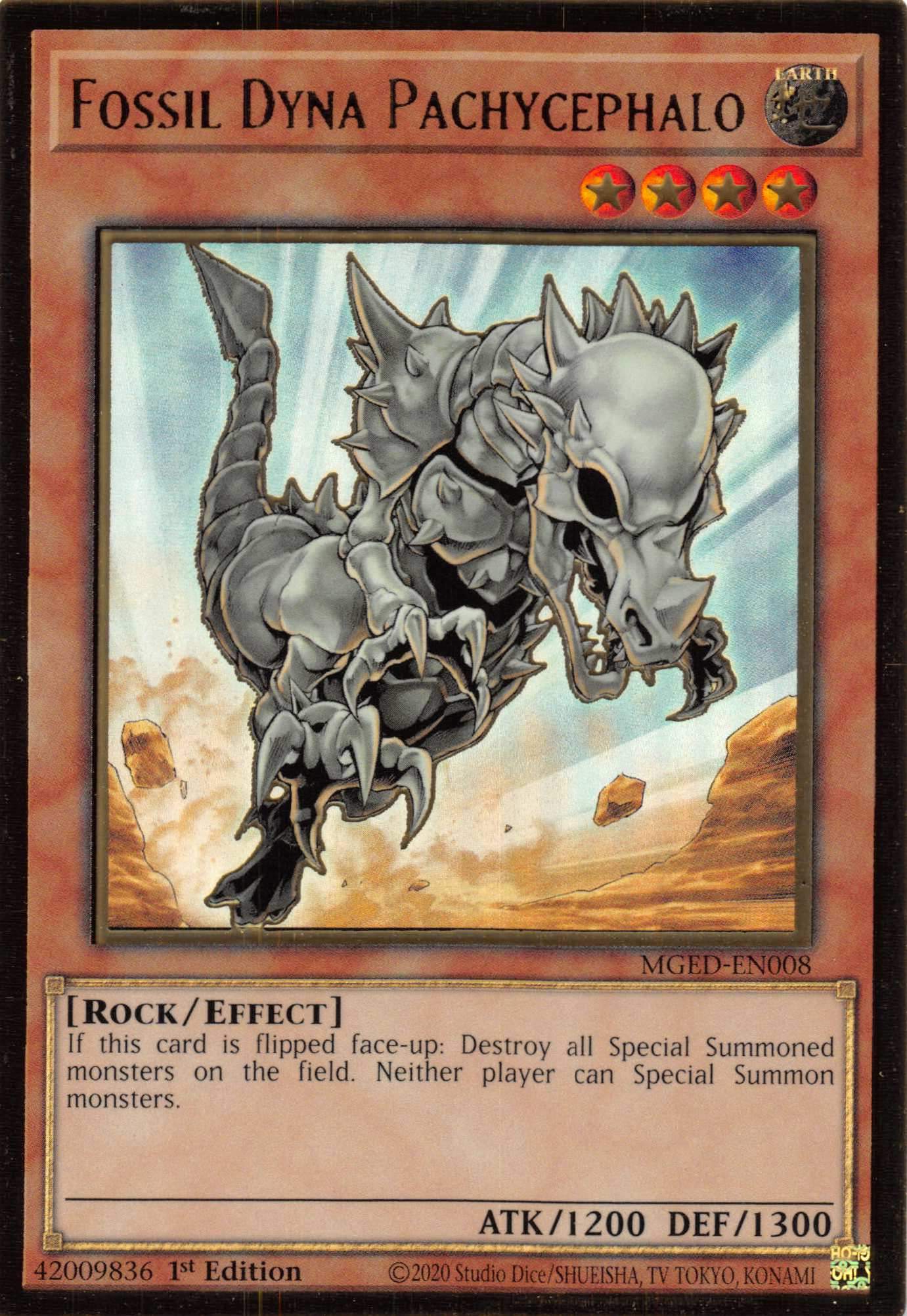 Fossil Dyna Pachycephalo [MGED-EN008] Gold Rare | Jomio and Rueliete's Cards and Comics