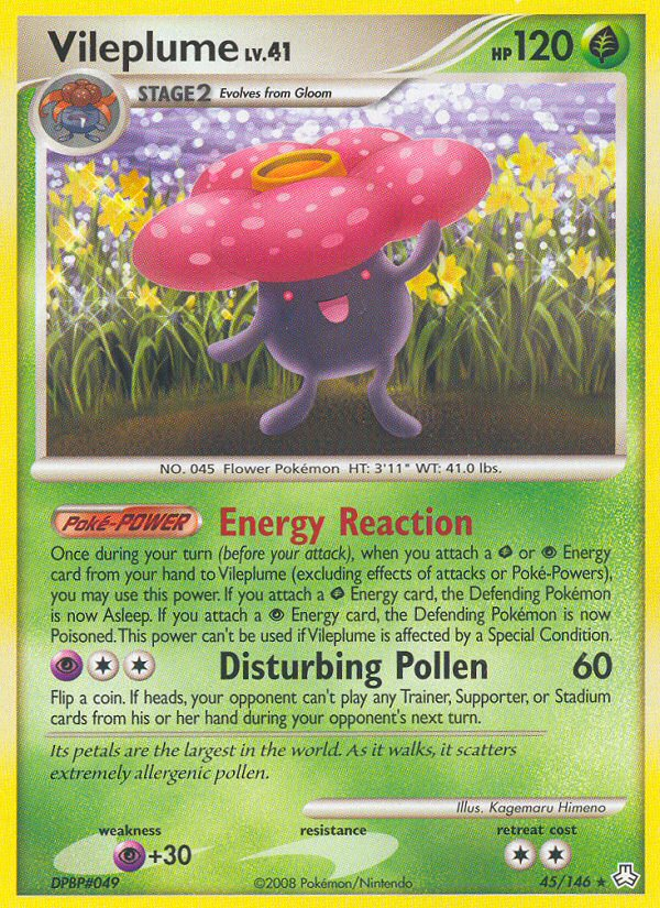 Vileplume (45/146) [Diamond & Pearl: Legends Awakened] | Jomio and Rueliete's Cards and Comics