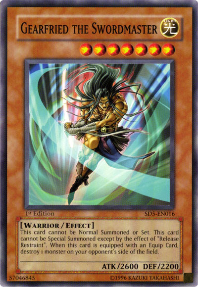 Gearfried the Swordmaster [SD5-EN016] Common | Jomio and Rueliete's Cards and Comics