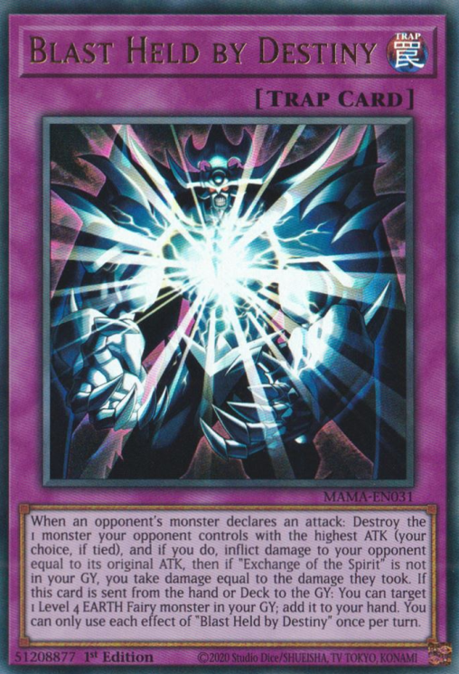 Blast Held by Destiny [MAMA-EN031] Ultra Rare | Jomio and Rueliete's Cards and Comics