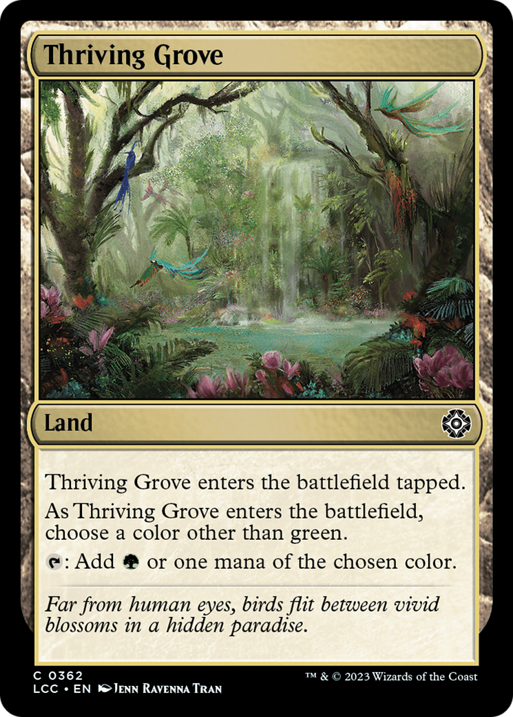 Thriving Grove [The Lost Caverns of Ixalan Commander] | Jomio and Rueliete's Cards and Comics