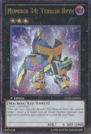 Number 34: Terror-Byte (UTR) [GENF-EN041] Ultimate Rare | Jomio and Rueliete's Cards and Comics