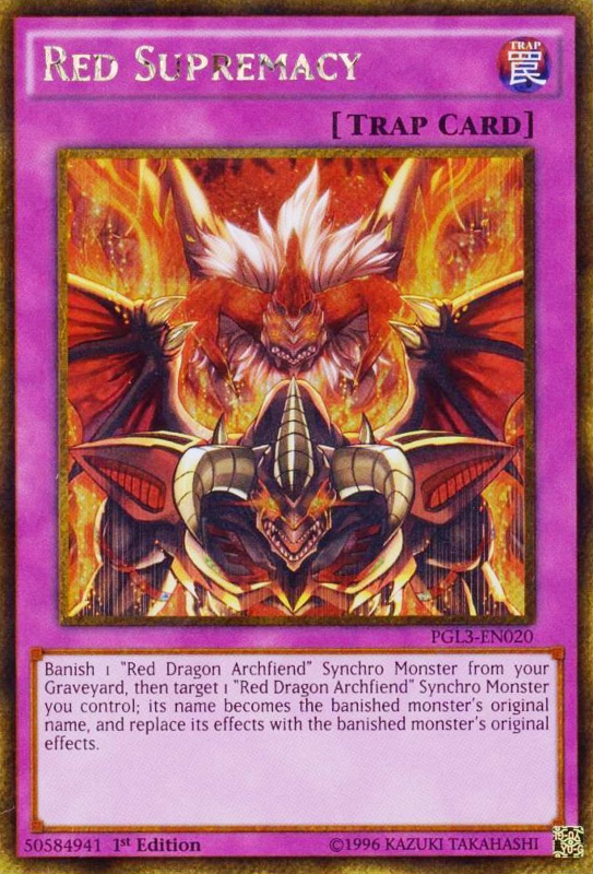 Red Supremacy [PGL3-EN020] Gold Secret Rare | Jomio and Rueliete's Cards and Comics