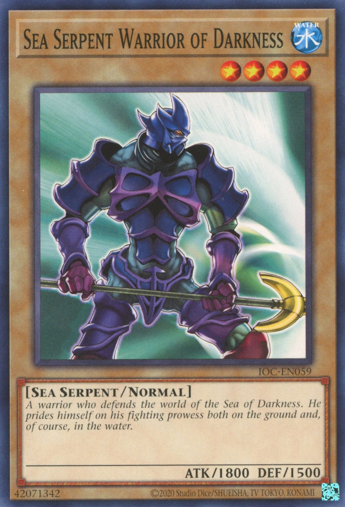 Sea Serpent Warrior of Darkness (25th Anniversary) [IOC-EN059] Common | Jomio and Rueliete's Cards and Comics