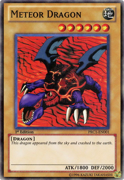 Meteor Dragon [PRC1-EN001] Super Rare | Jomio and Rueliete's Cards and Comics