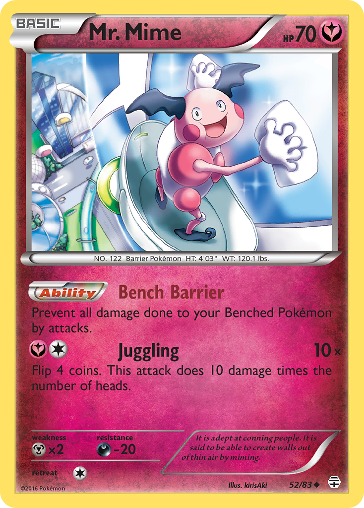 Mr. Mime (52/83) [XY: Generations] | Jomio and Rueliete's Cards and Comics