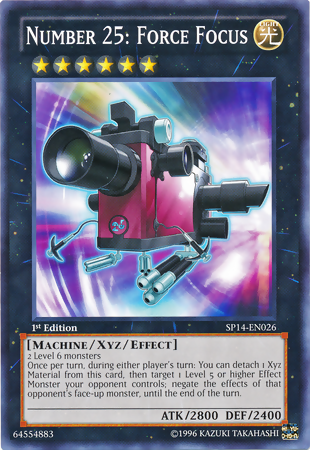 Number 25: Force Focus [SP14-EN026] Starfoil Rare | Jomio and Rueliete's Cards and Comics