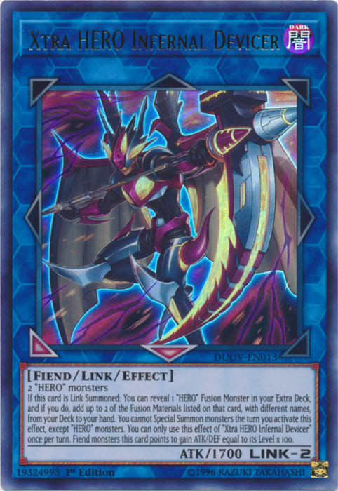 Xtra HERO Infernal Devicer [DUOV-EN013] Ultra Rare | Jomio and Rueliete's Cards and Comics