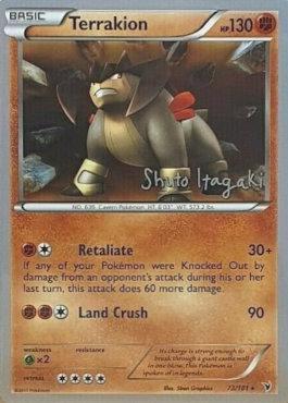 Terrakion (73/101) (Terraki-Mewtwo - Shuto Itagaki) [World Championships 2012] | Jomio and Rueliete's Cards and Comics