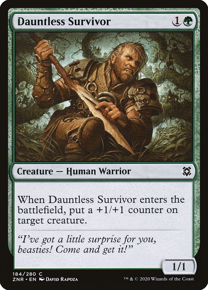 Dauntless Survivor [Zendikar Rising] | Jomio and Rueliete's Cards and Comics