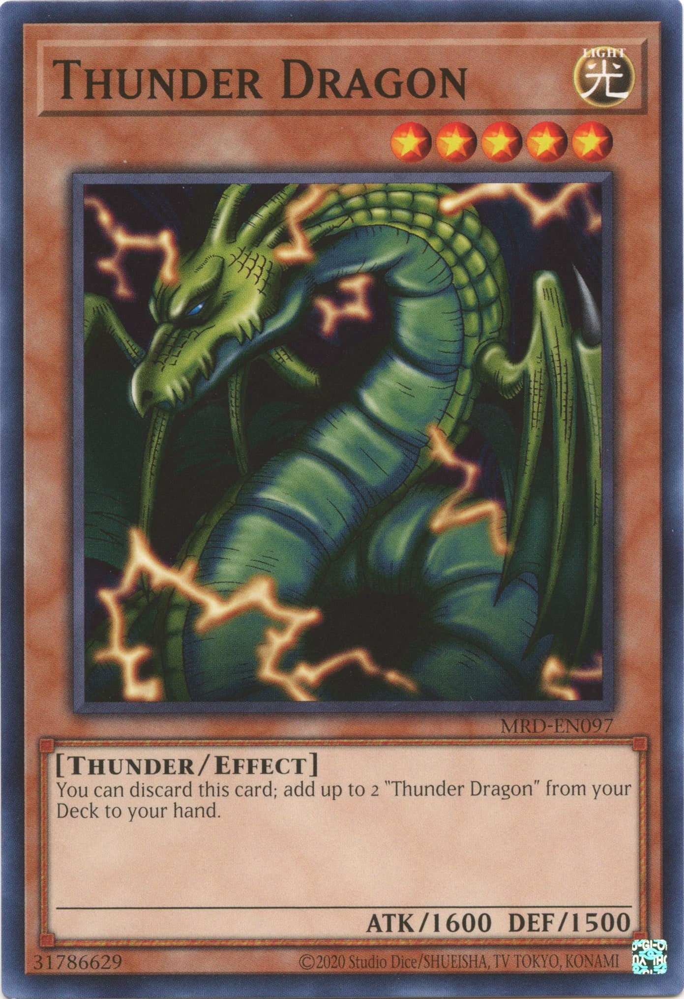 Thunder Dragon (25th Anniversary) [MRD-EN097] Common | Jomio and Rueliete's Cards and Comics