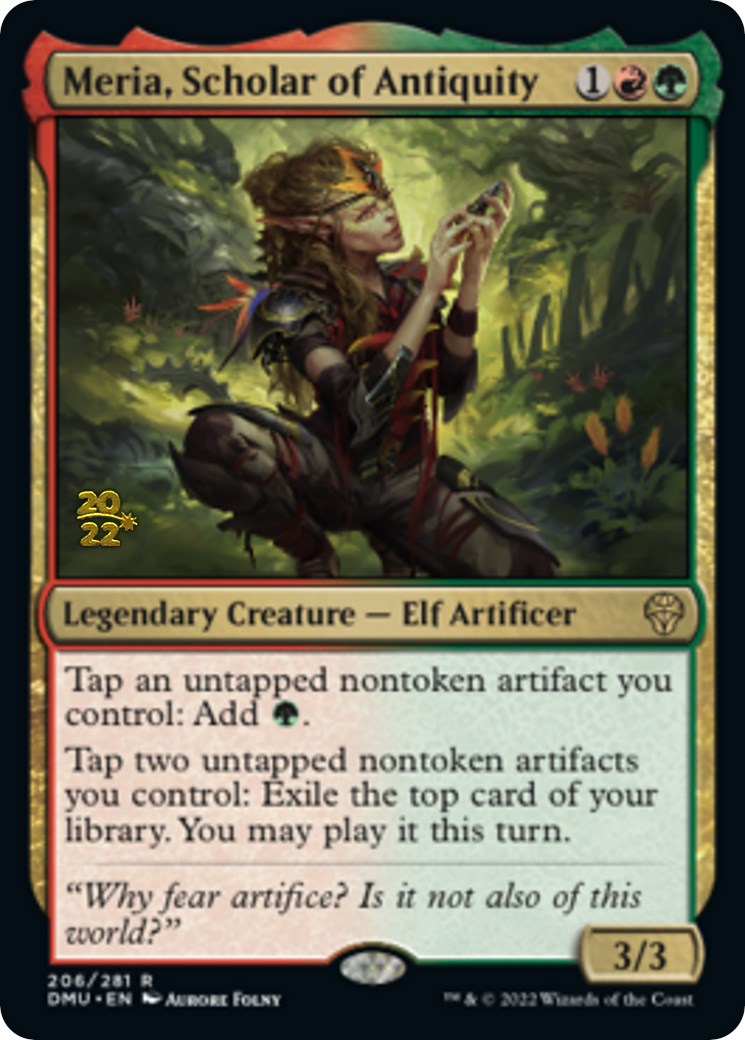 Meria, Scholar of Antiquity [Dominaria United Prerelease Promos] | Jomio and Rueliete's Cards and Comics