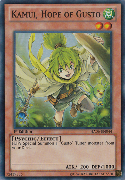 Kamui, Hope of Gusto [HA06-EN044] Super Rare | Jomio and Rueliete's Cards and Comics
