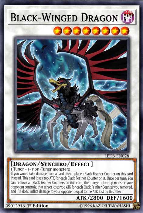 Black-Winged Dragon [LED3-EN028] Common | Jomio and Rueliete's Cards and Comics