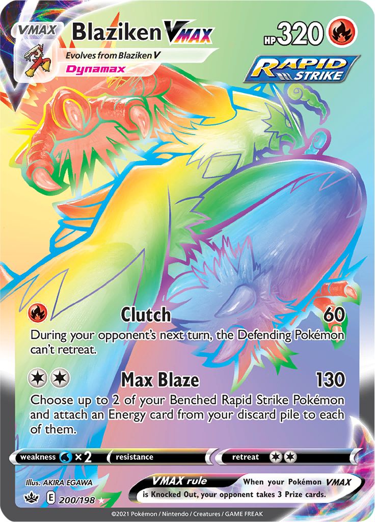 Blaziken VMAX (200/198) [Sword & Shield: Chilling Reign] | Jomio and Rueliete's Cards and Comics