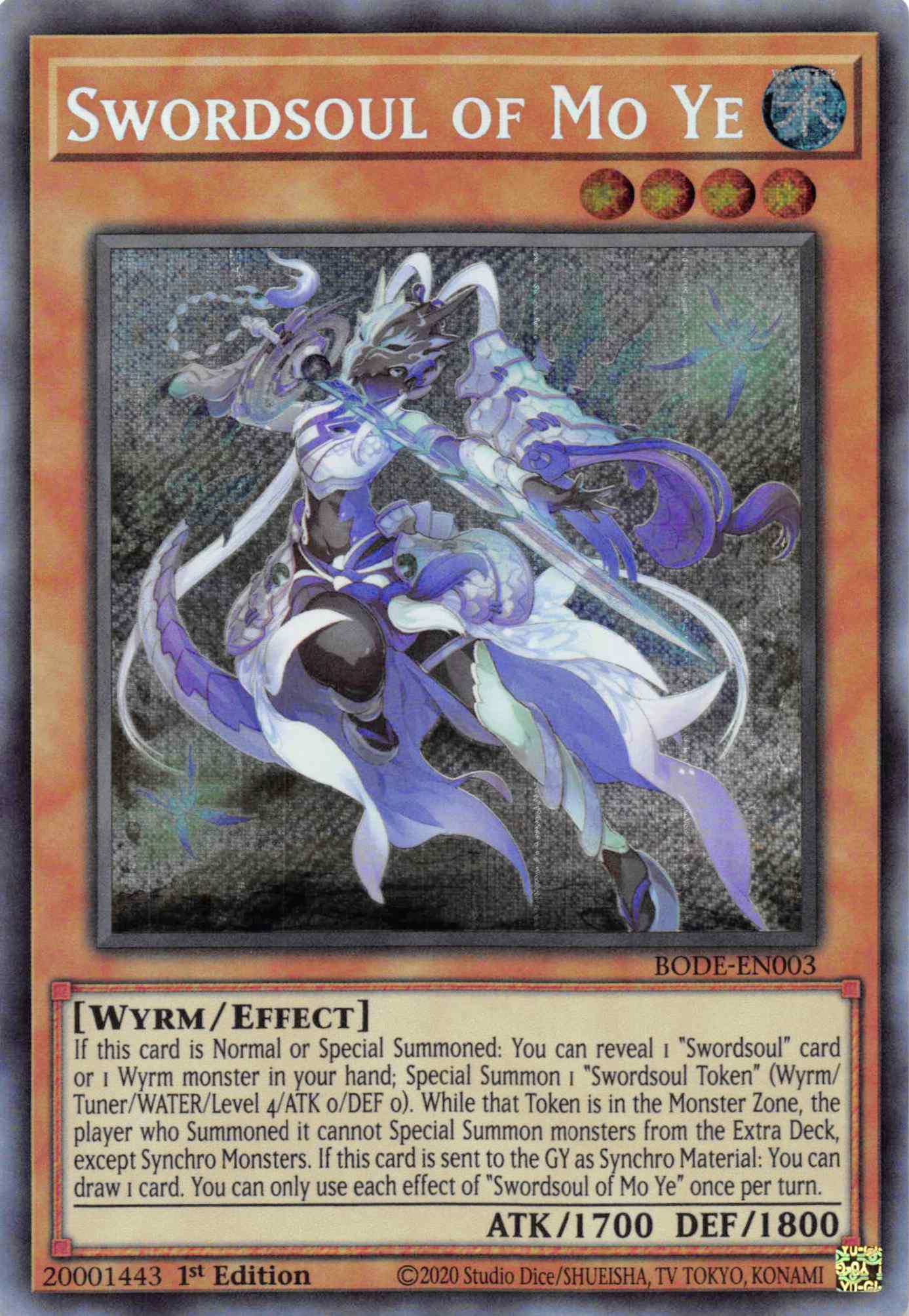 Swordsoul of Mo Ye [BODE-EN003] Secret Rare | Jomio and Rueliete's Cards and Comics