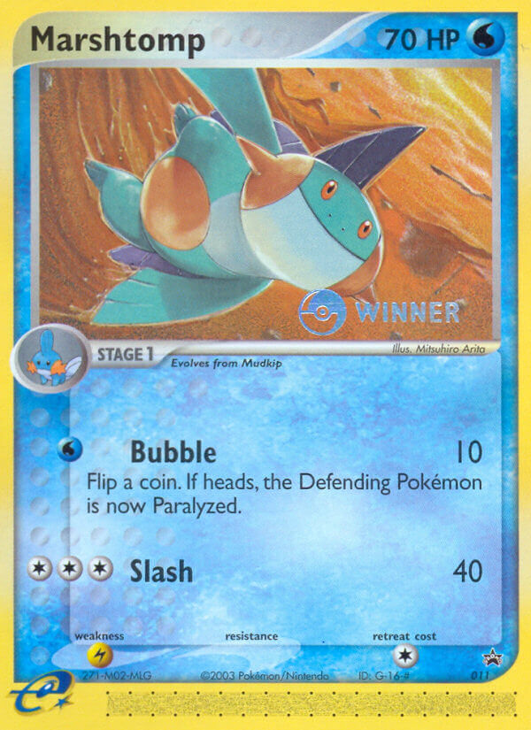 Marshtomp (011) [Nintendo: Black Star Promos] | Jomio and Rueliete's Cards and Comics