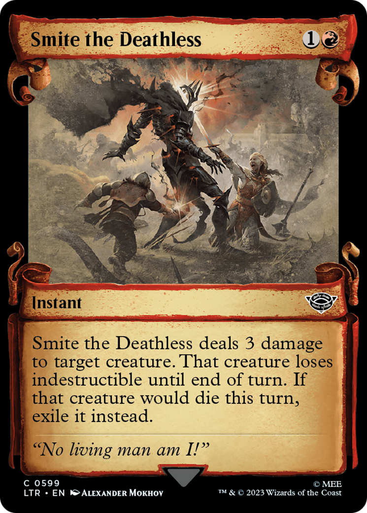 Smite the Deathless [The Lord of the Rings: Tales of Middle-Earth Showcase Scrolls] | Jomio and Rueliete's Cards and Comics