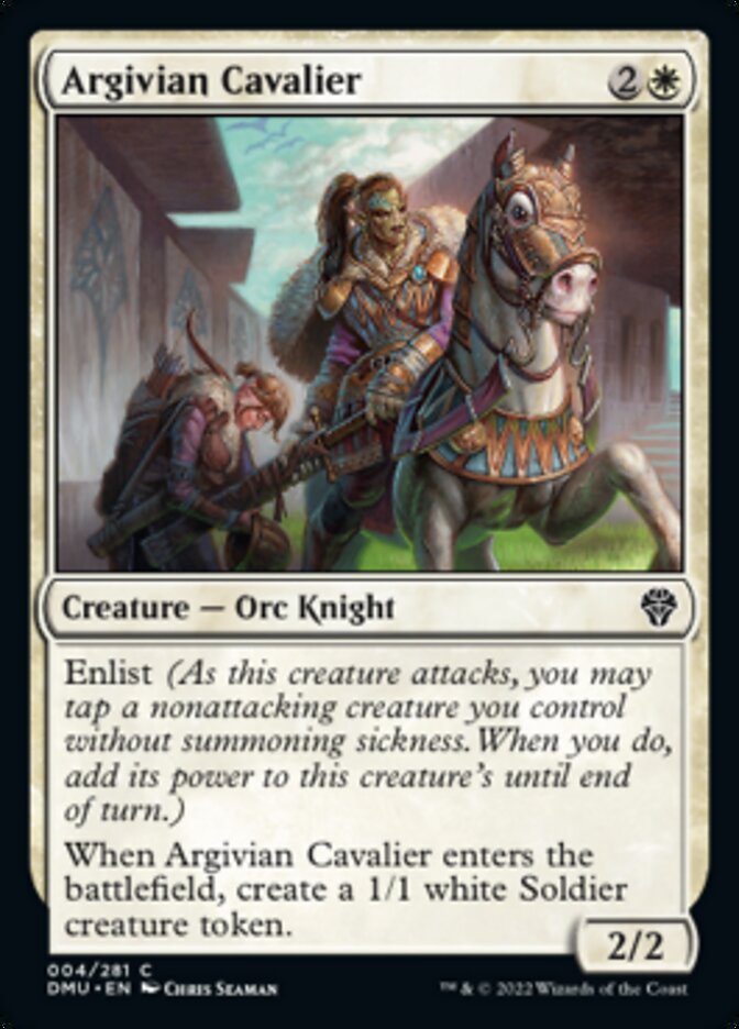 Argivian Cavalier [Dominaria United] | Jomio and Rueliete's Cards and Comics