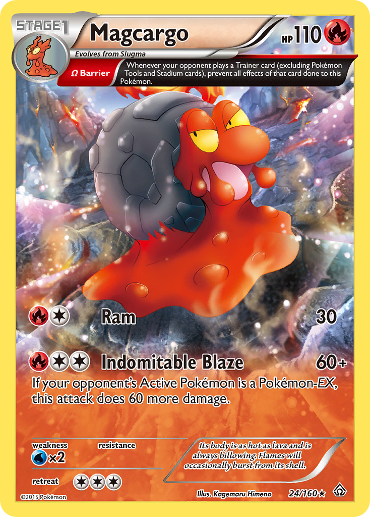 Magcargo (24/160) [XY: Primal Clash] | Jomio and Rueliete's Cards and Comics
