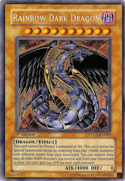 Rainbow Dark Dragon [PTDN-EN003] Secret Rare | Jomio and Rueliete's Cards and Comics