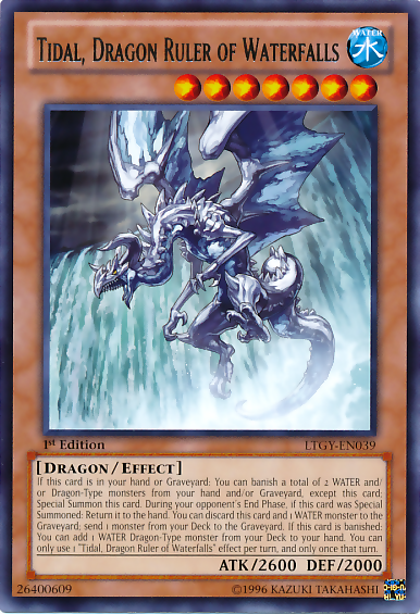 Tidal, Dragon Ruler of Waterfalls [LTGY-EN039] Rare | Jomio and Rueliete's Cards and Comics