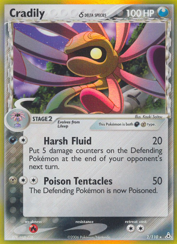 Cradily (2/110) (Delta Species) [EX: Holon Phantoms] | Jomio and Rueliete's Cards and Comics