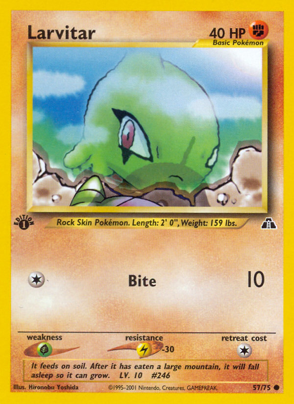 Larvitar (57/75) [Neo Discovery 1st Edition] | Jomio and Rueliete's Cards and Comics