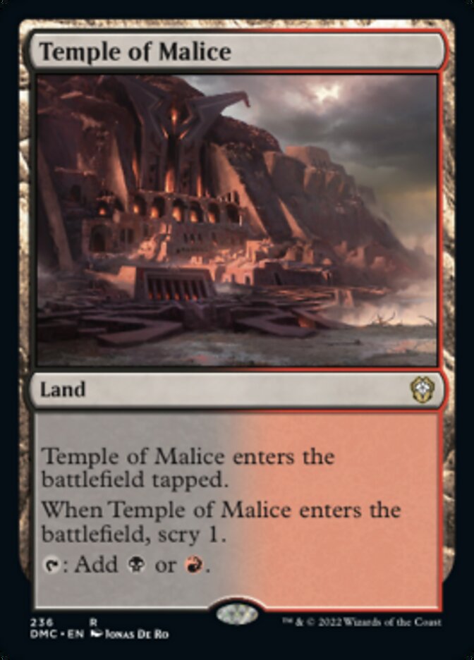 Temple of Malice [Dominaria United Commander] | Jomio and Rueliete's Cards and Comics
