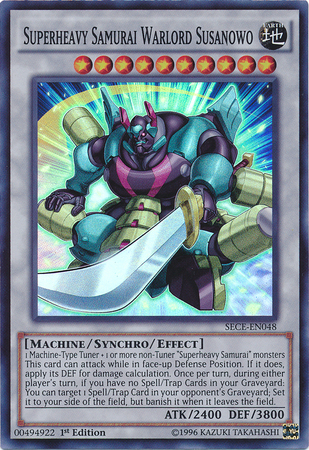 Superheavy Samurai Warlord Susanowo [SECE-EN048] Super Rare | Jomio and Rueliete's Cards and Comics