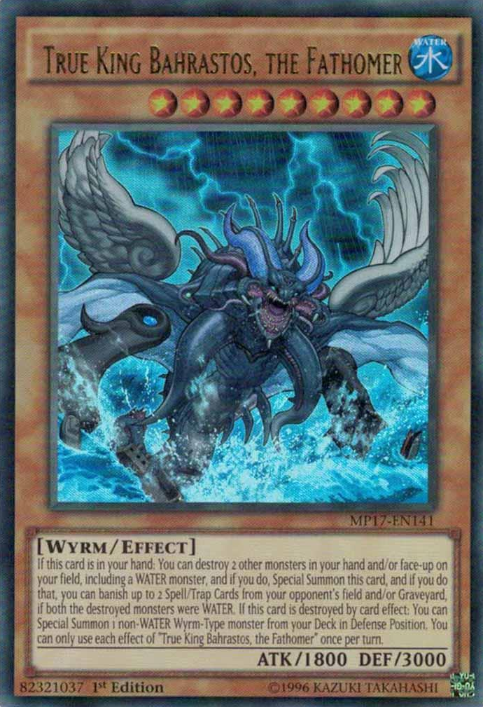 True King Bahrastos, the Fathomer [MP17-EN141] Ultra Rare | Jomio and Rueliete's Cards and Comics