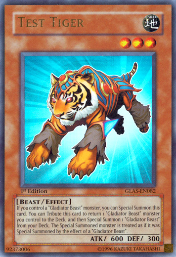 Test Tiger [GLAS-EN082] Ultra Rare | Jomio and Rueliete's Cards and Comics