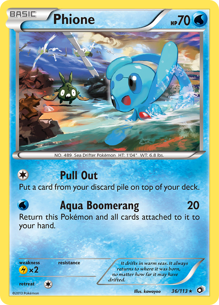 Phione (36/113) [Black & White: Legendary Treasures] | Jomio and Rueliete's Cards and Comics