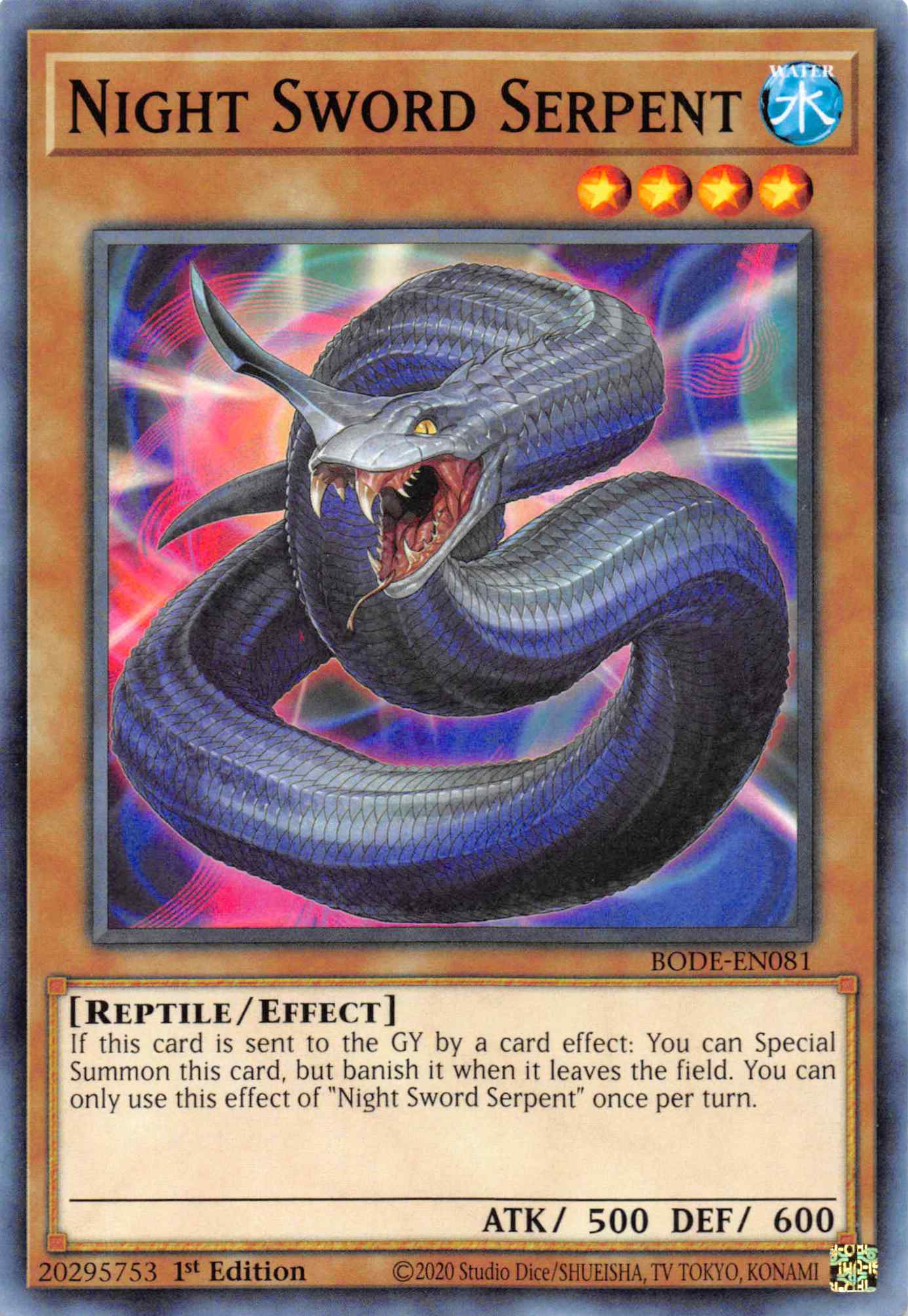 Night Sword Serpent [BODE-EN081] Common | Jomio and Rueliete's Cards and Comics