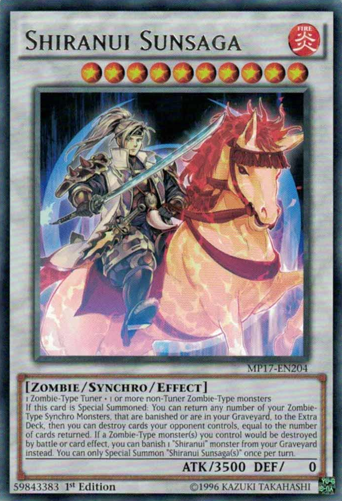 Shiranui Sunsaga [MP17-EN204] Rare | Jomio and Rueliete's Cards and Comics