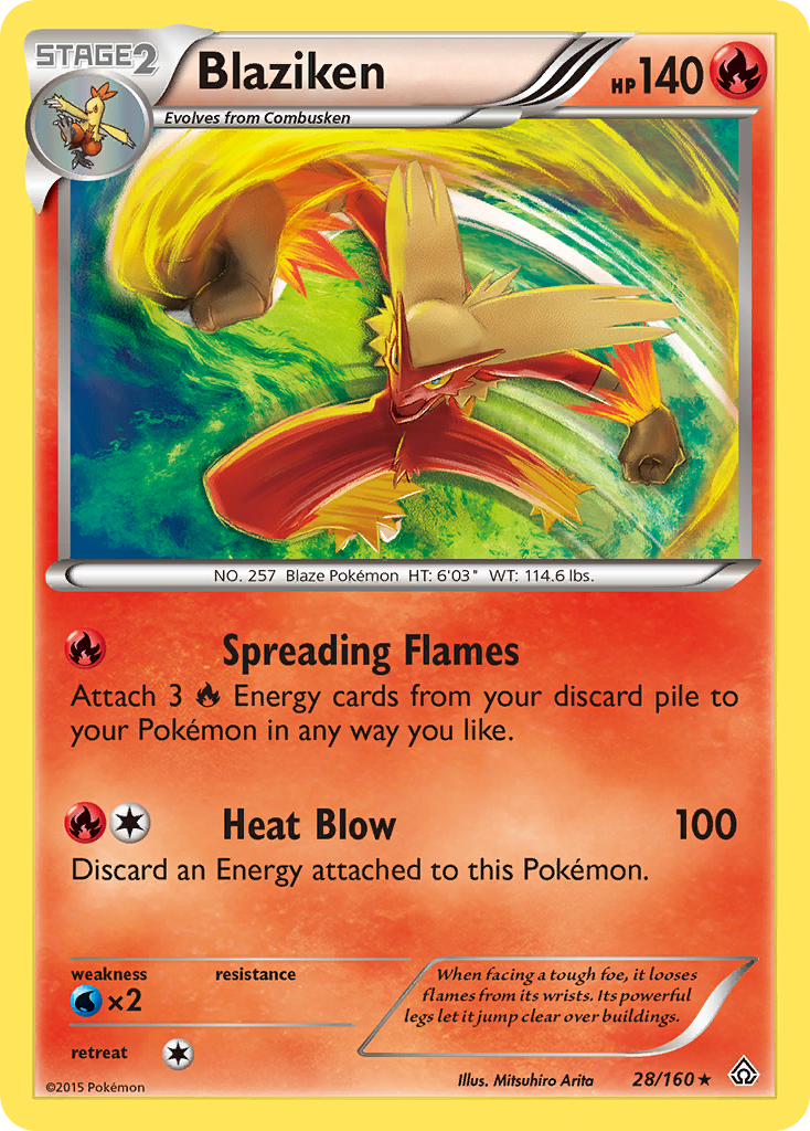 Blaziken (28/160) [XY: Primal Clash] | Jomio and Rueliete's Cards and Comics
