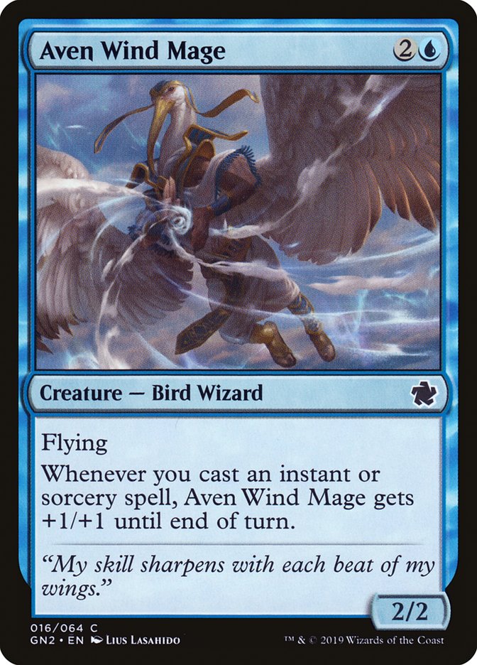 Aven Wind Mage [Game Night 2019] | Jomio and Rueliete's Cards and Comics