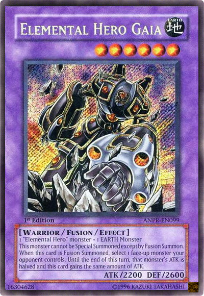 Elemental Hero Gaia [ANPR-EN099] Secret Rare | Jomio and Rueliete's Cards and Comics