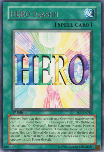 HERO Flash!! [EOJ-EN042] Rare | Jomio and Rueliete's Cards and Comics